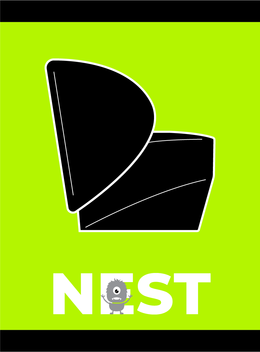 Digital illustration of Noise Monster Nest chair